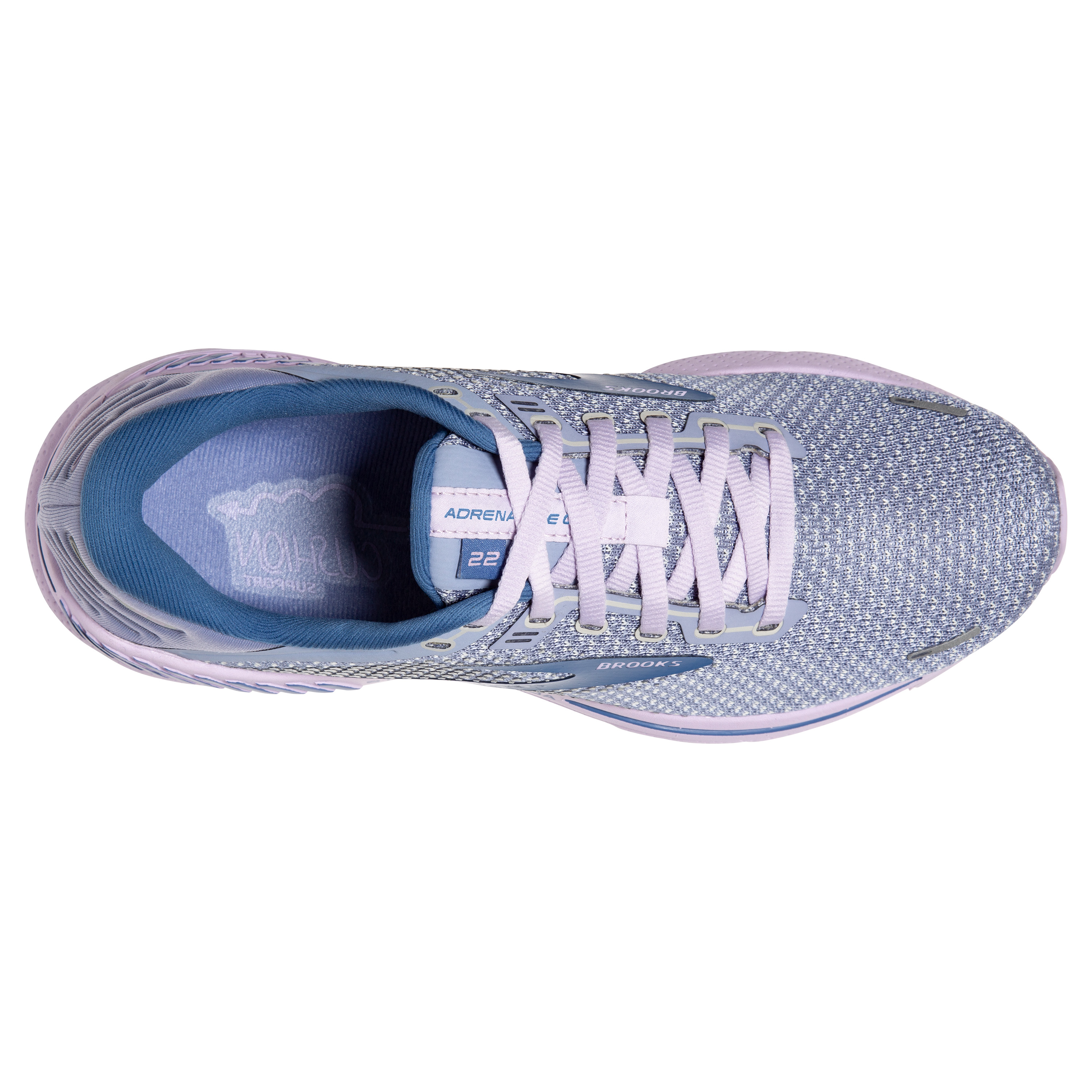 Brooks Adrenaline 21 GTS Running Shoes in Light Lavender and Royal Blue Brooks Women main image 4