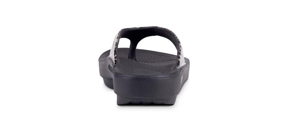 ☆【OOFOS】☆OOLALA BLACK LEOPARD Oofos Women's OOlala Limited Sandals - Leopard | elliottsboots