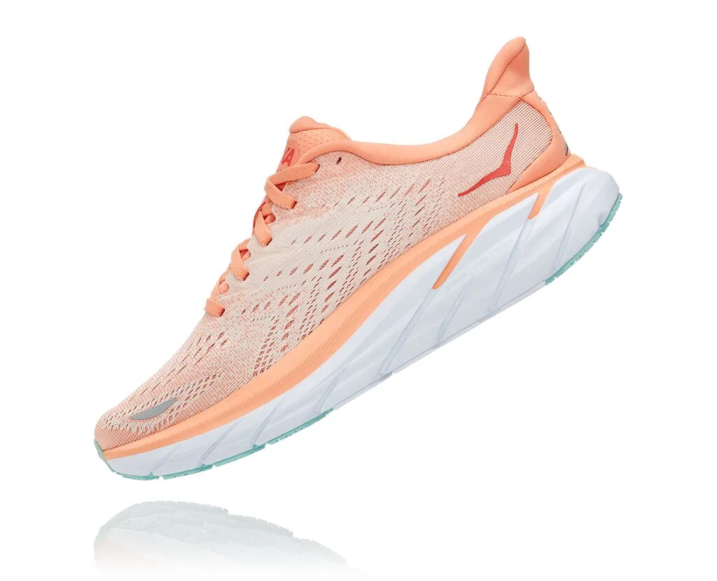 Hoka Women's Clifton CANTALOUPE SILVER PEONY