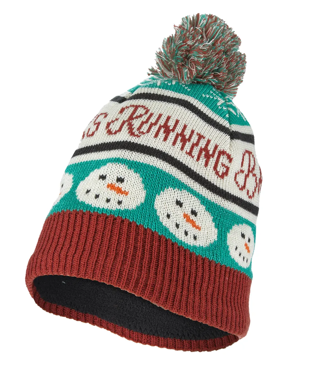 Brooks Run Merry Pom Beanie Green display picture 2